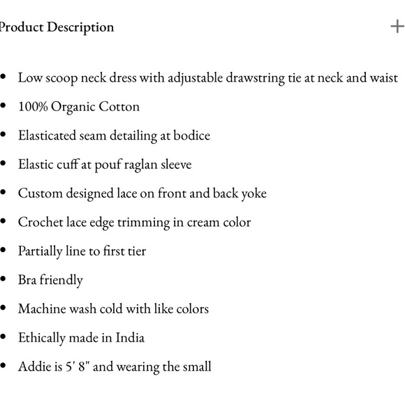 NWOT Christy Dawn Brynne Dress in Pearl - Picture 11 of 15